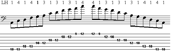 Pentatoniek voor de basgitaar