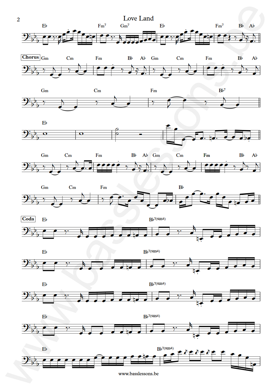 Charles Wright & the Watts 103rd Street Rhythm Band Loveland Melvin Dunlap Bass Transcription part 2