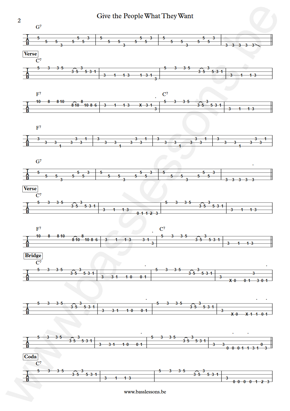 The OJays Give the People What They Want Anthony Jackson Bass Tabs part 2