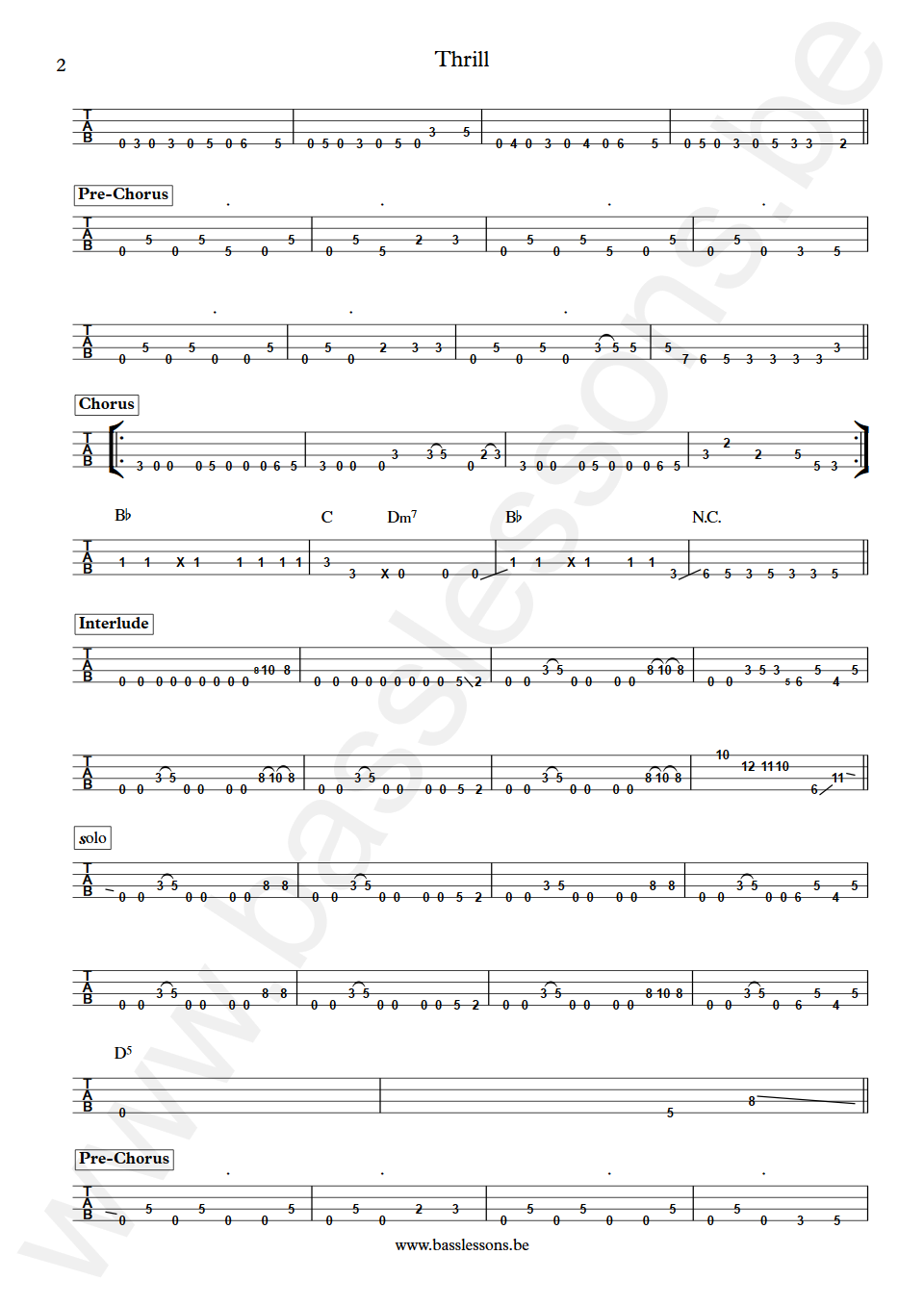 Band Maid Thrill Misa Bass Tabs part 2
