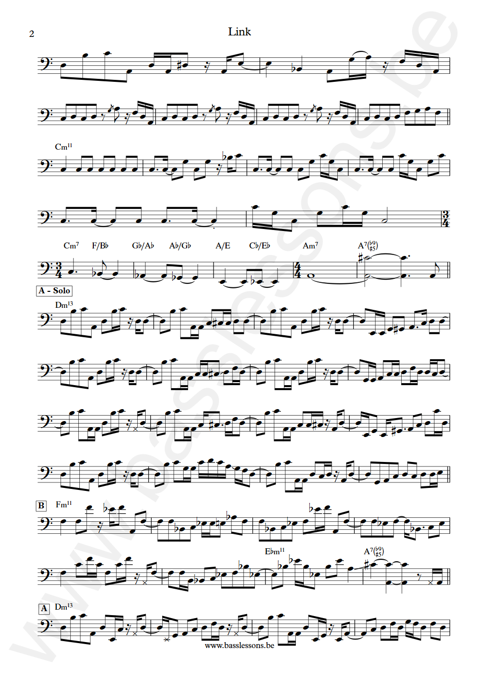 Mike stern Link Lincoln Goines Bass Transcription part 2