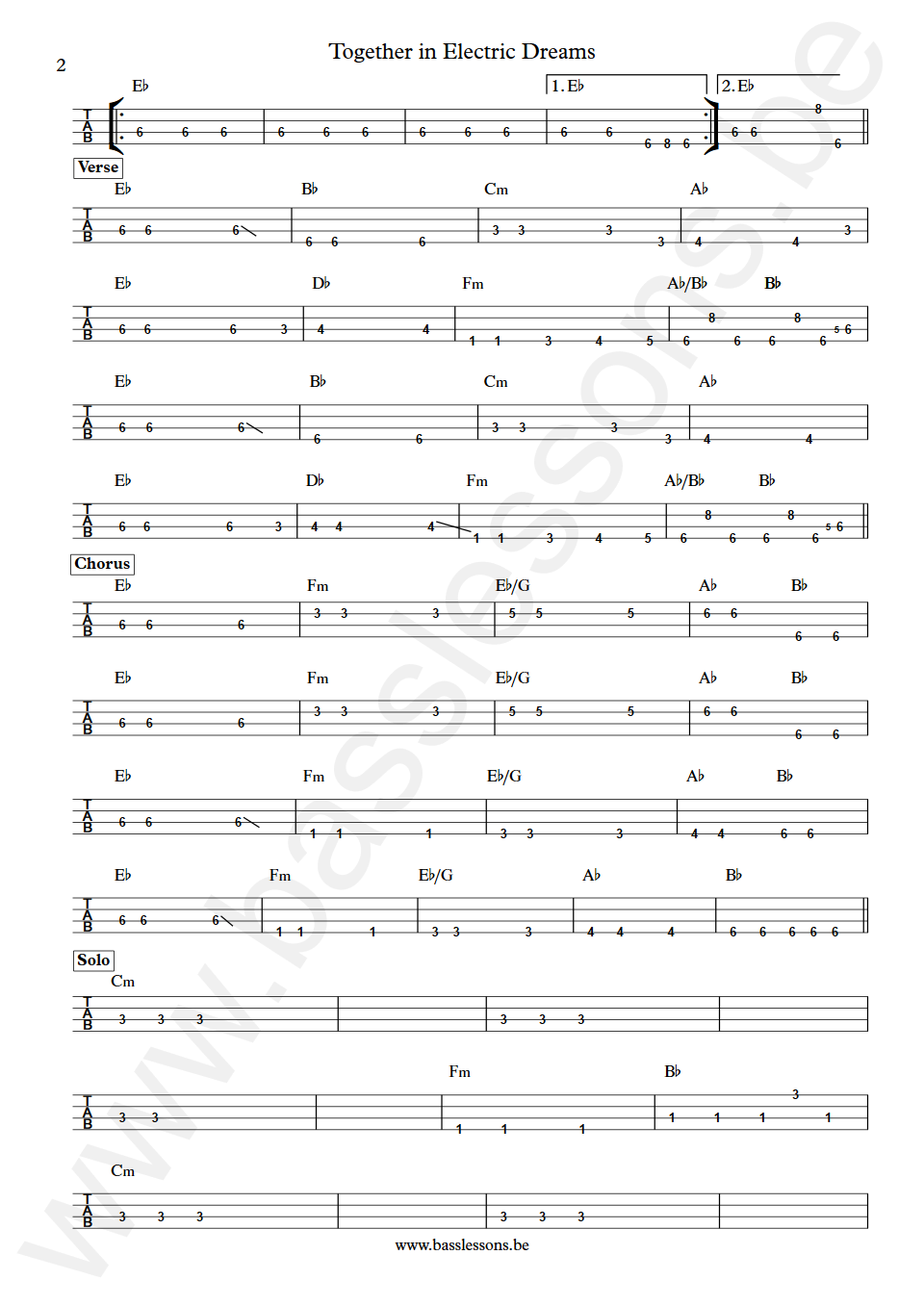 Philip Oakey Giorgio Moroder Together in Electric Dreams Arthur Barrow Bass Tabs part 2