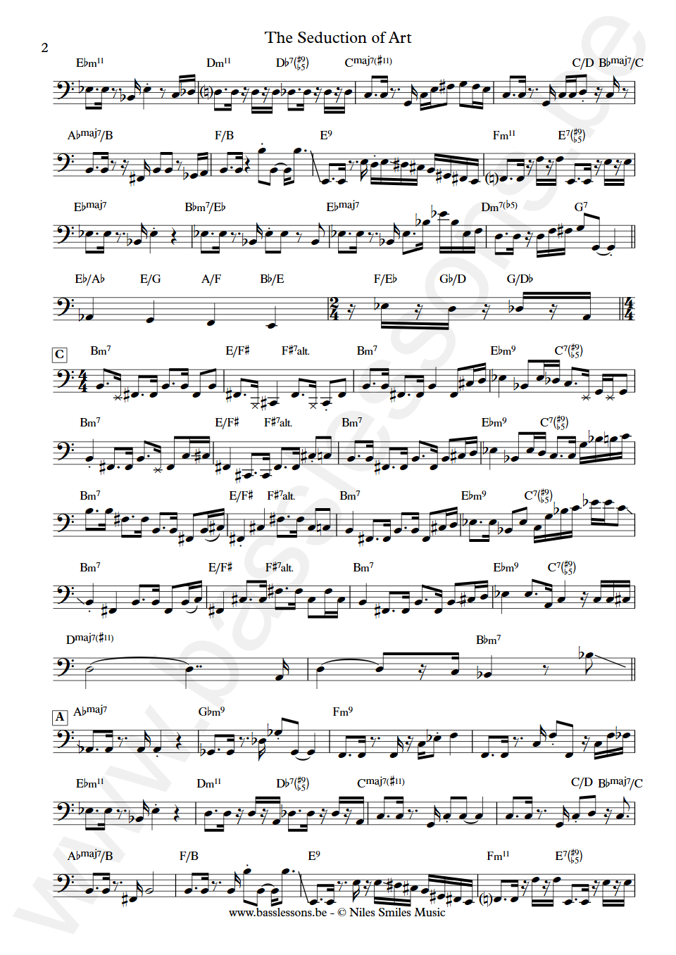 Richard Niles The Seduction of Art Mark Egan Bas Transcriptie deel 2
