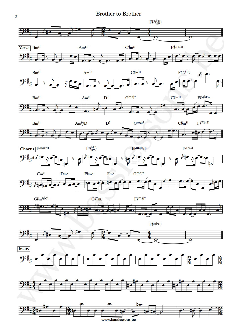Gino Vanelli Brother to Brother Jimmy Haslip  Bas Transcriptie deel 2