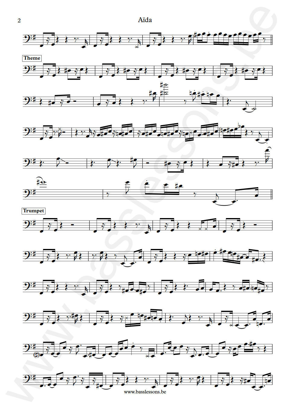 Miles Davis Aïda Marcus Miller Bas Transcriptie deel 2