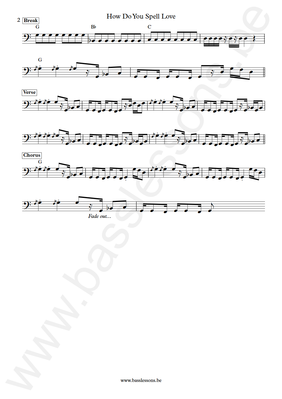 Bobby Patterson How Do You Spell Love Bas Transcriptie deel 2