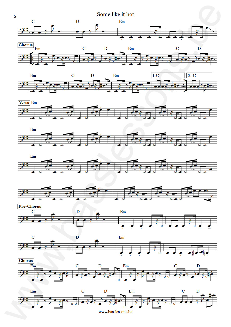 The Powerstation Some Like It Hot John Taylor Bas Transcriptie deel 2