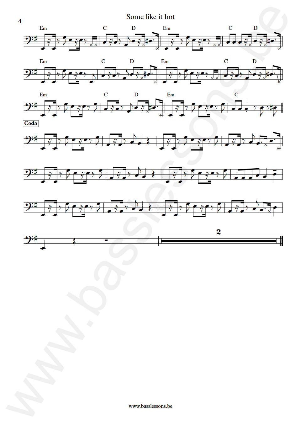 The Powerstation Some Like It Hot John Taylor Bas Transcriptie deel 4