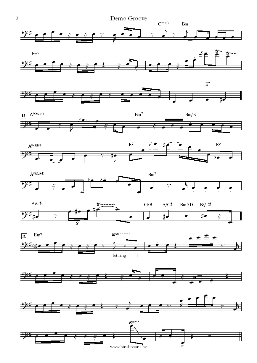 Nathan East bass transcription part 2