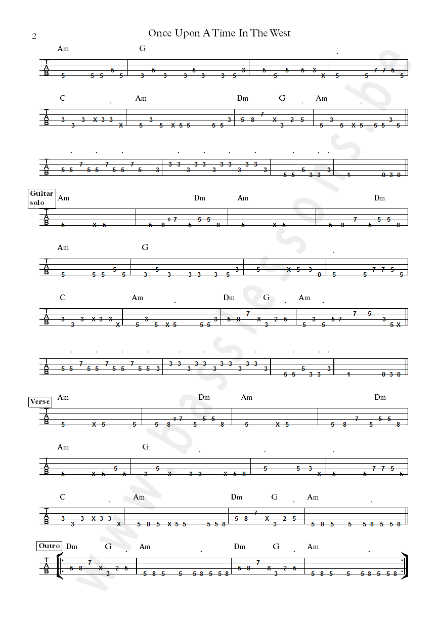 Dire straits tab 2