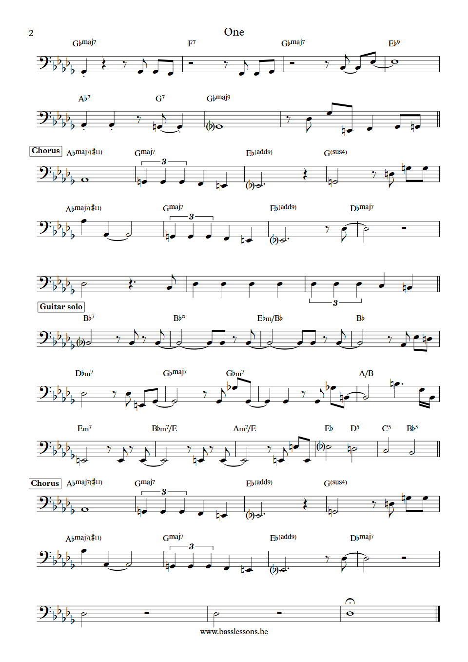 Esperanza spalding one bass transcription part 2