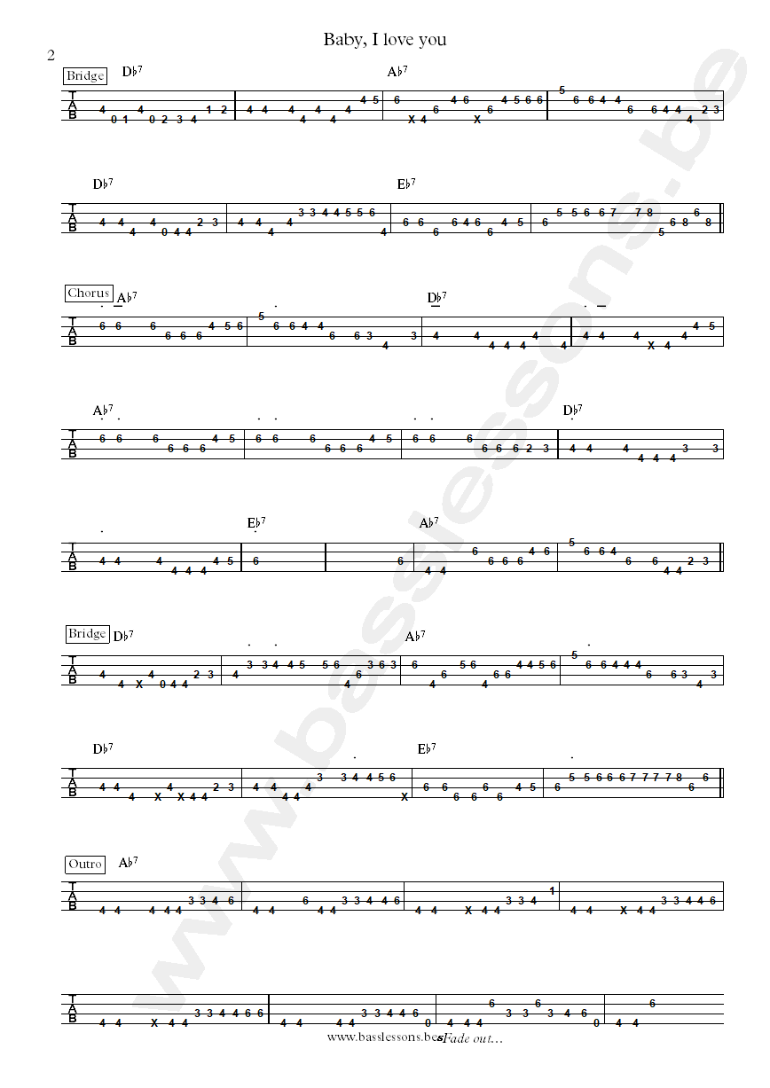 Hank Crawford Chuck rainey bass tab part 2