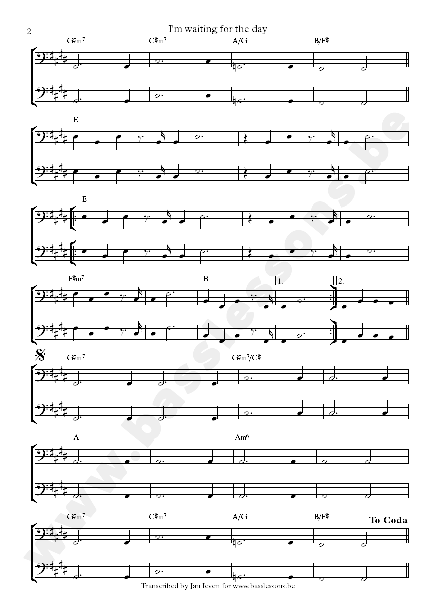im waiting for the day sheet music