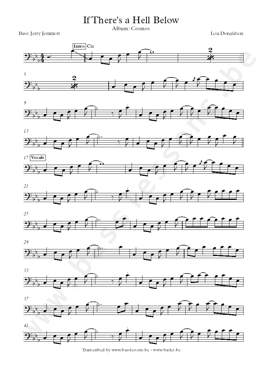 Lou donaldson if theres a hell below