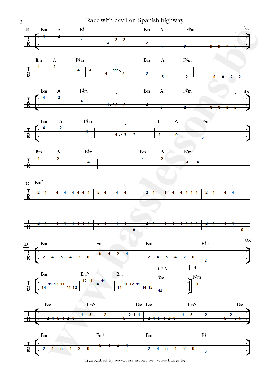 al di meola anthony jackson bass tab part 2