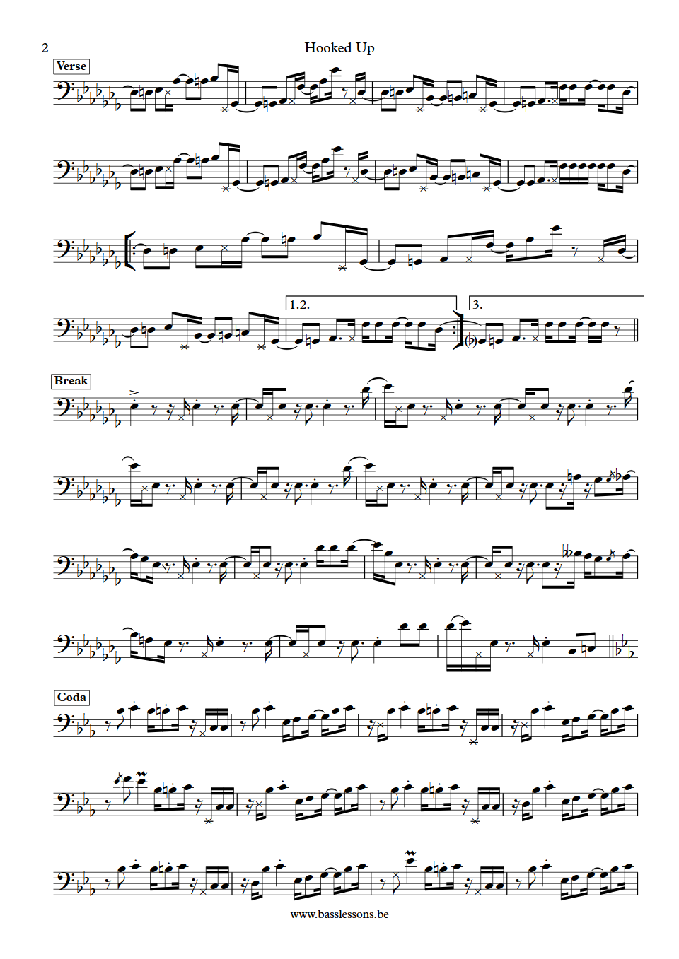 Jamiroquai hooked up Stuart Zender bass transcription part 2