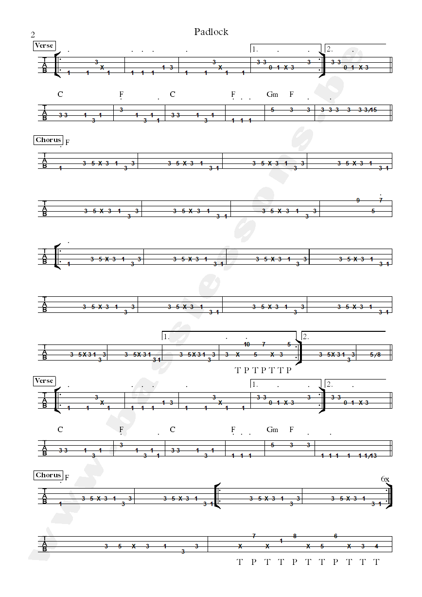 Gwen guthrie padlock robbie shakespeare tab part 2