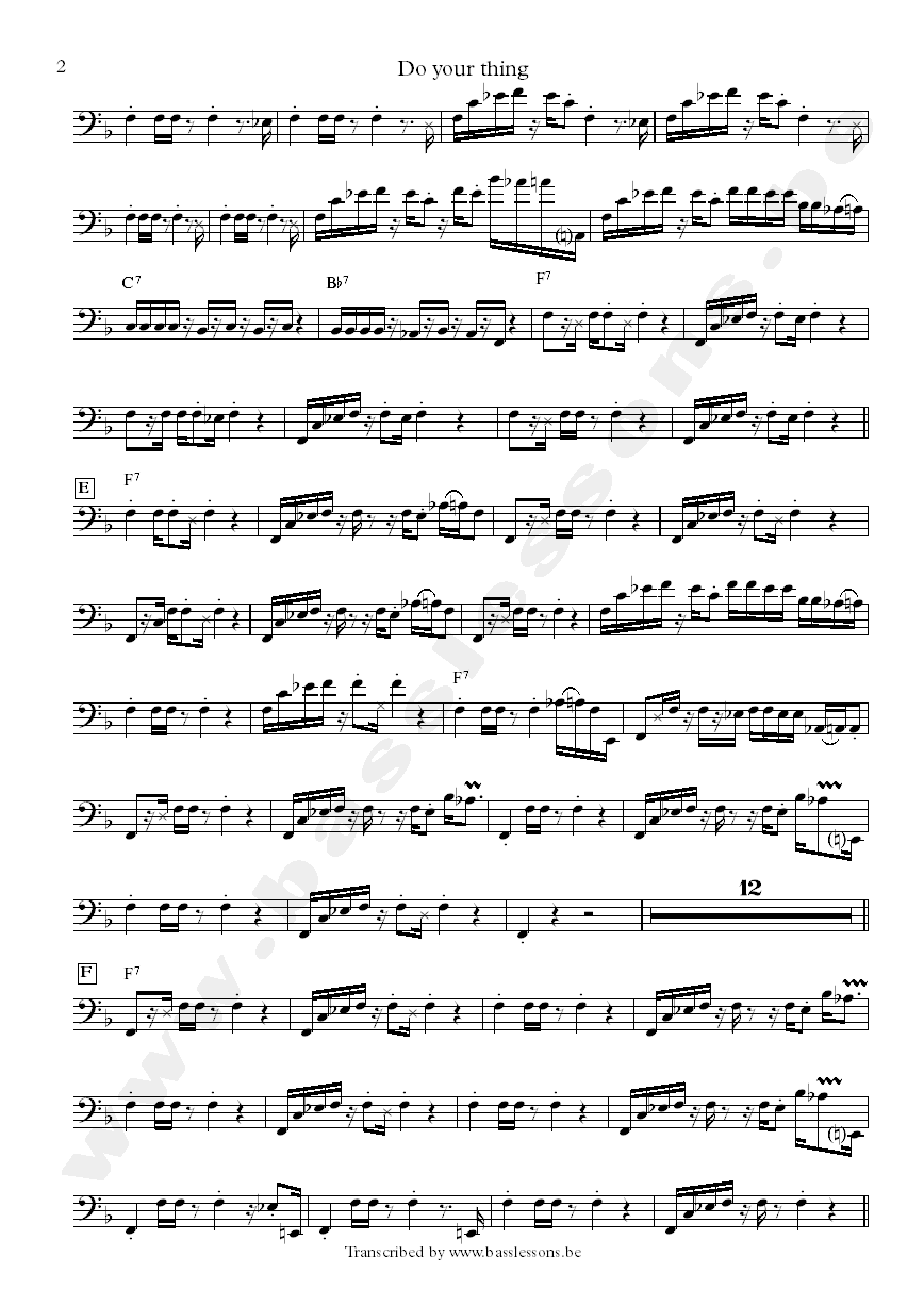 Marion gaines singers bass transcription part 2