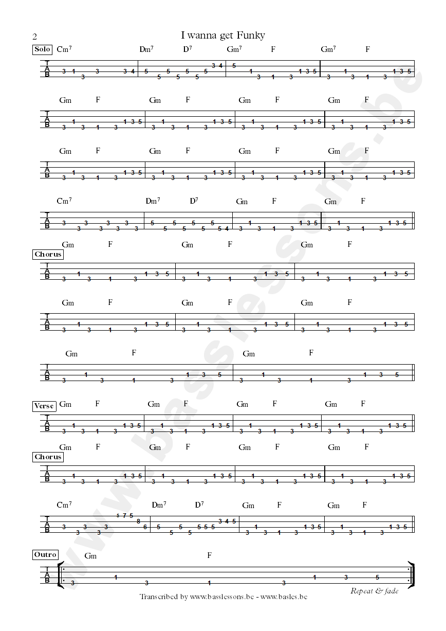 albert king bass tab