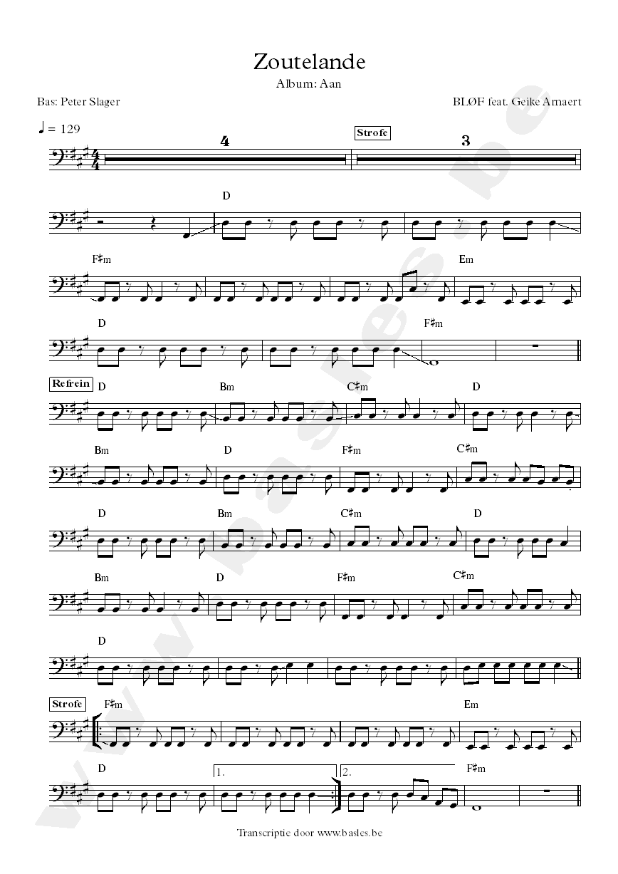 blof zoutelande bas transcriptie