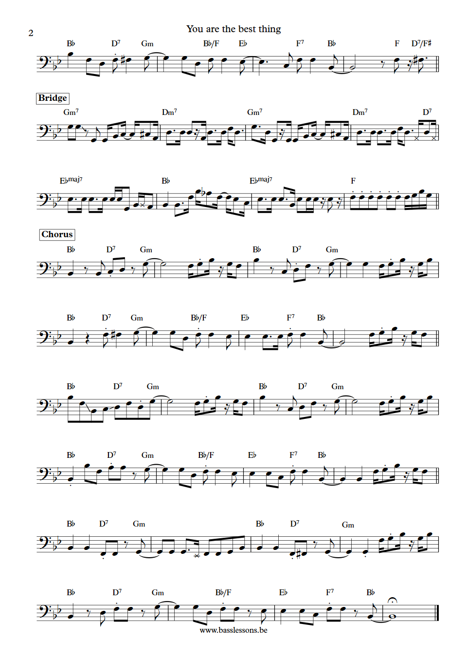 Ray LaMontagne you are the best thing Jennifer Condos bass transcription part 2