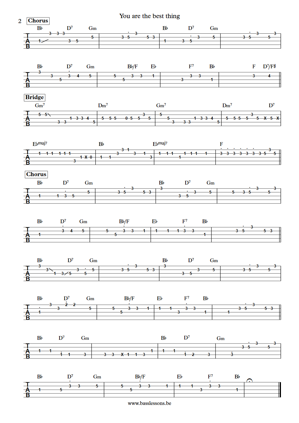 Ray LaMontagne you are the best thing Jennifer Condos bass tab part 2