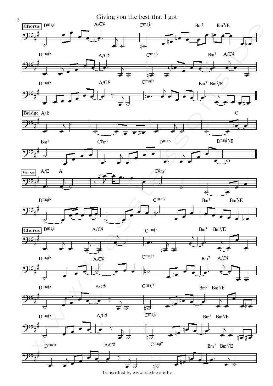 Anita baker nathan east bass transcription part 2