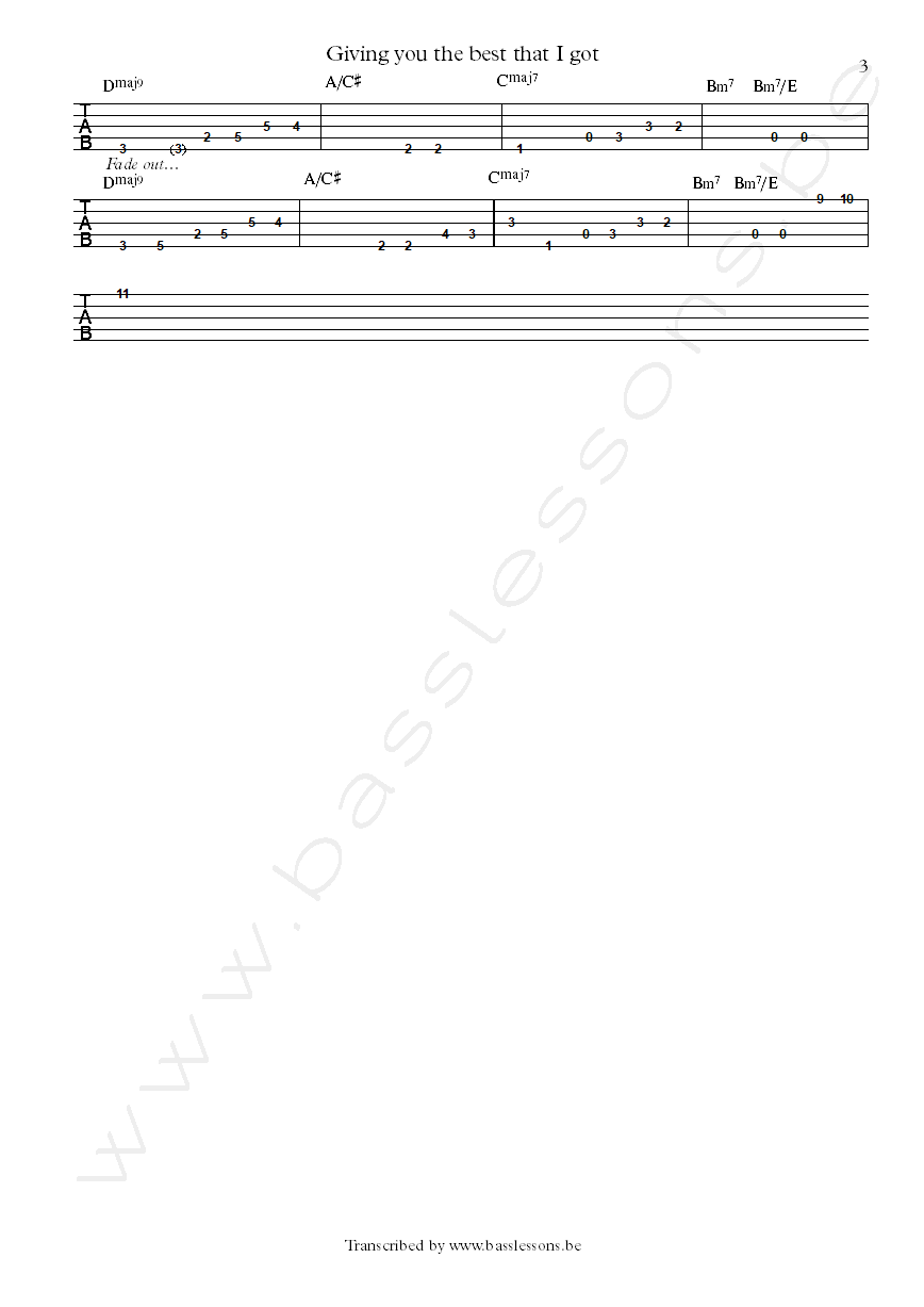 Anita baker nathan east bass tab part 3