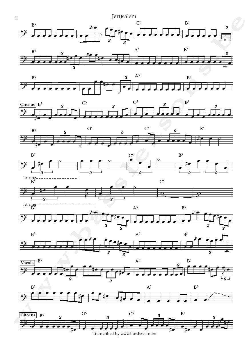 Anouk Jerusalem michel van schie bass transcription part 2
