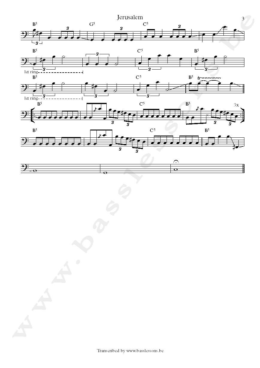 Anouk Jerusalem michel van schie bass transcription part 3