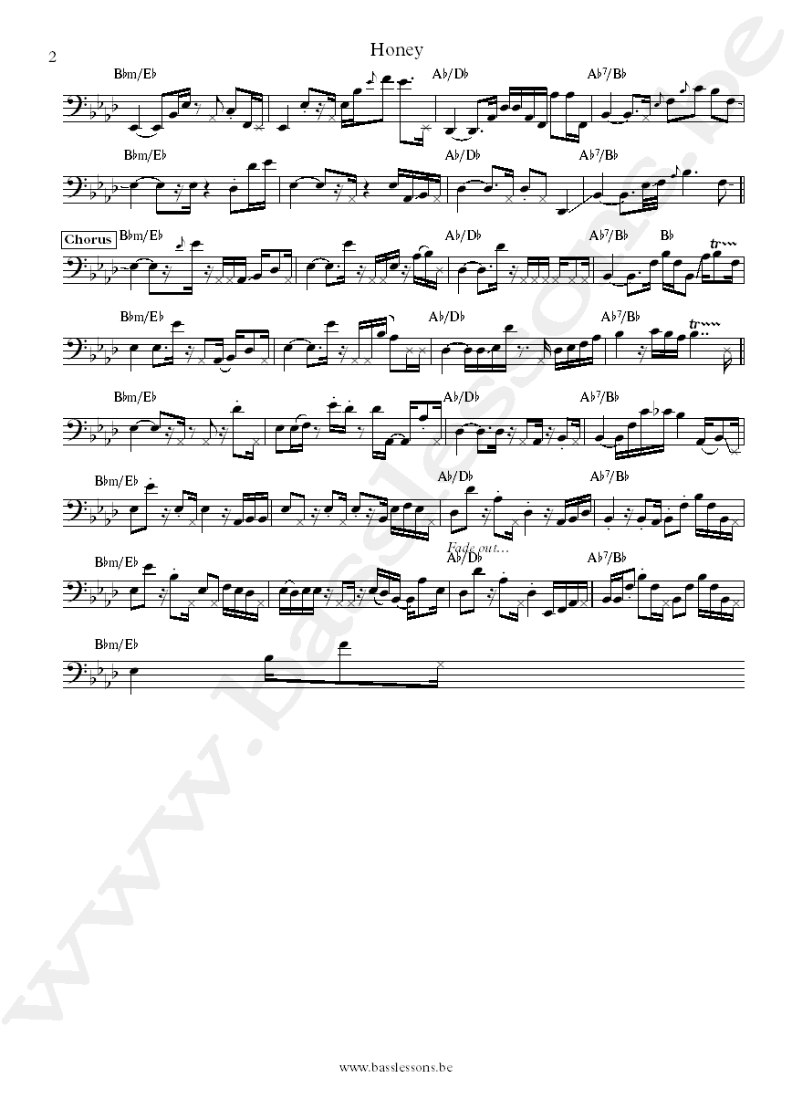 Raveena Honey Aaron Liao bass transcription part 2