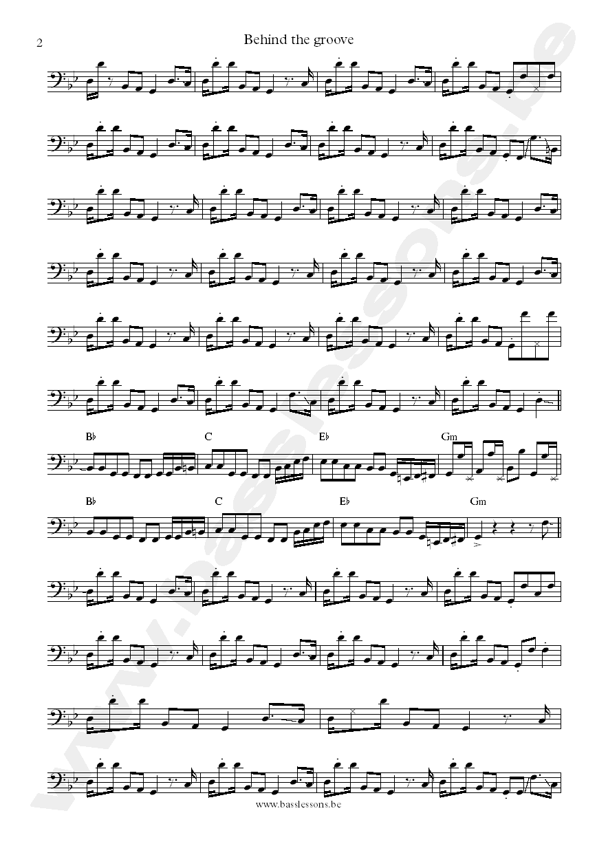 Teena Marie Behind the groove Oscar Alston bass transcription part 2