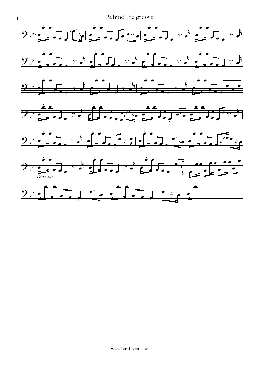 Teena Marie Behind the groove Oscar Alston bass transcription part 4