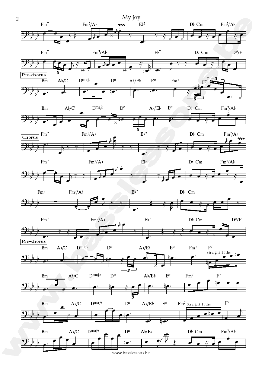 Leela James My joy bass transcription part 2