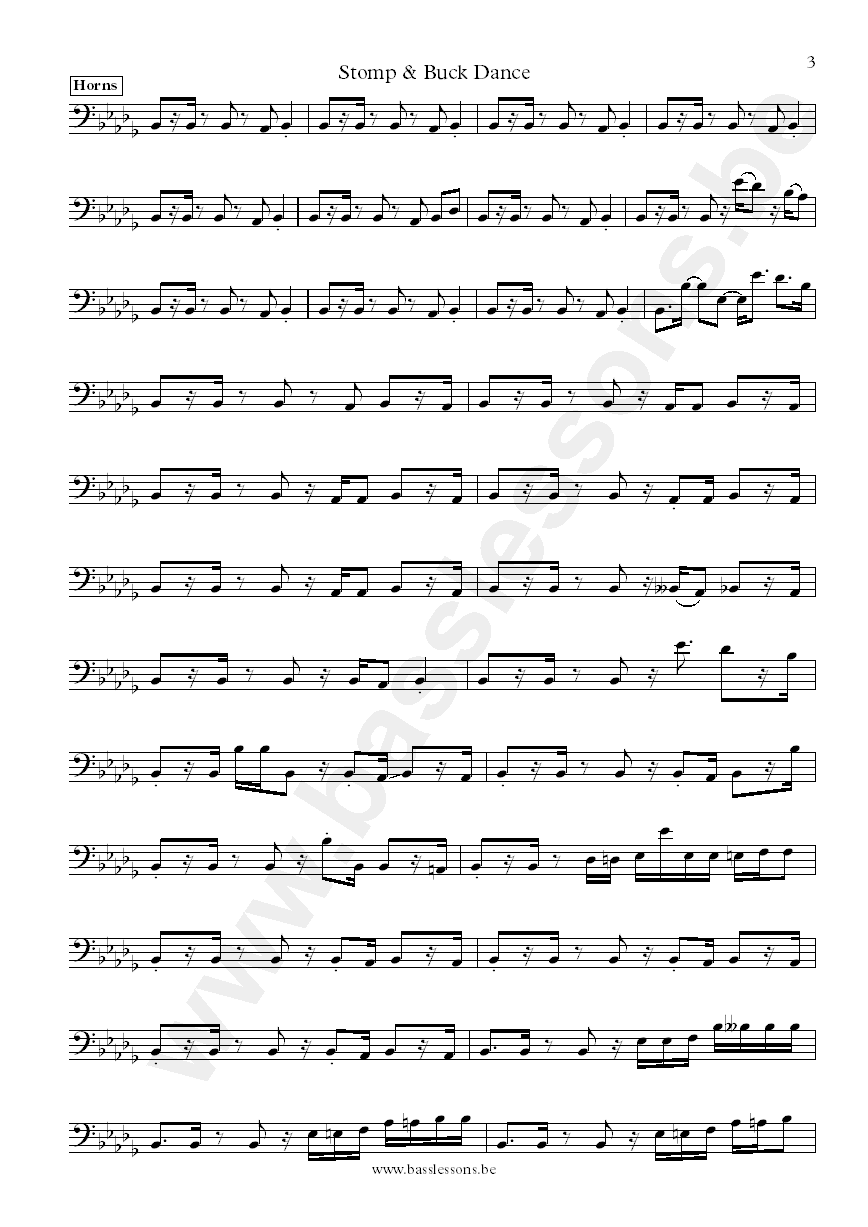 The crusaders Stomp and Buck Dance Wilton Felder bass transcription part 3