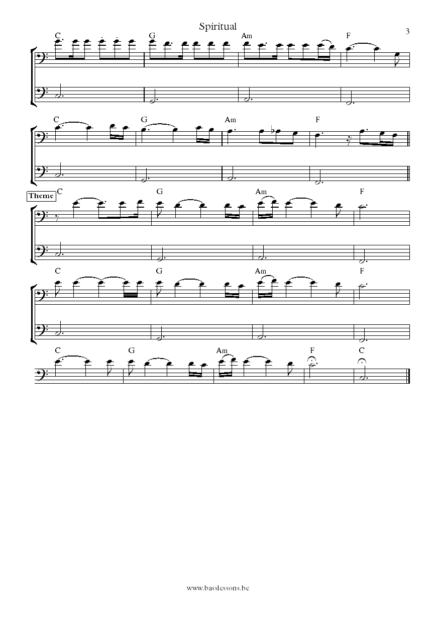 Charlie Haden Pat Metheny spiritual transcription part 3