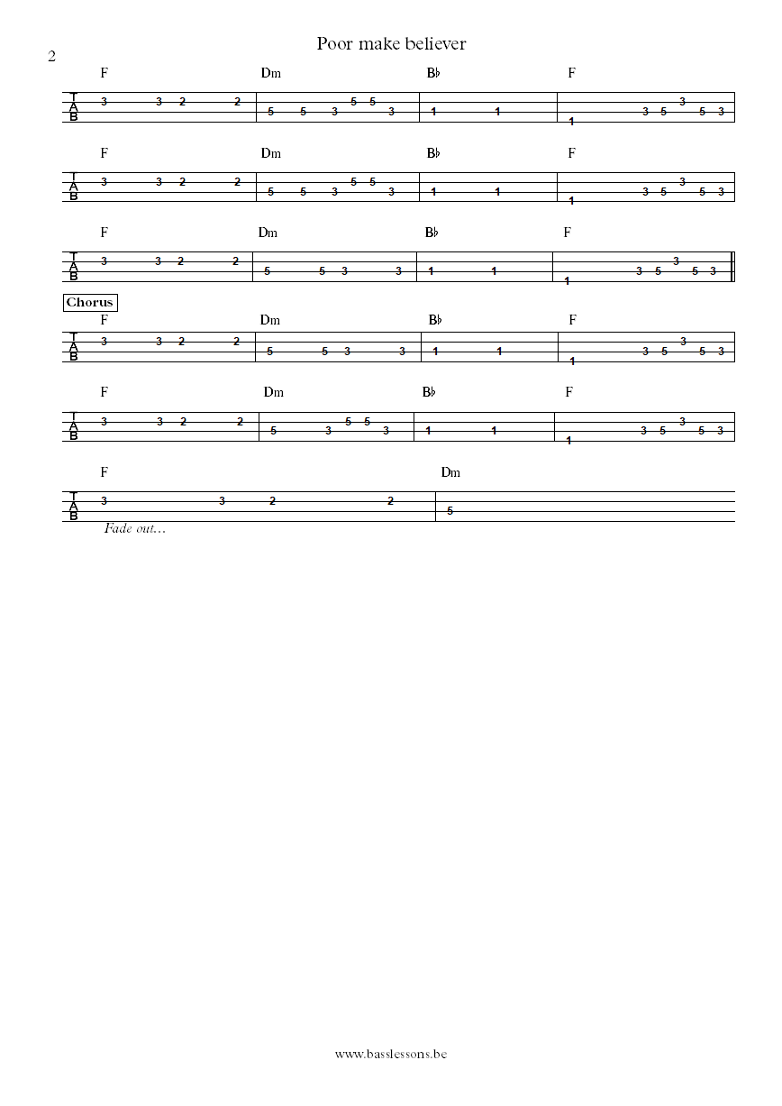 Johnnie Taylor Poor make believer Donald Duck Dunn bass tab part 2