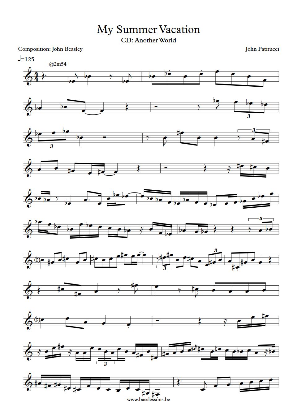 John Patitucci Summer vacation bass solo