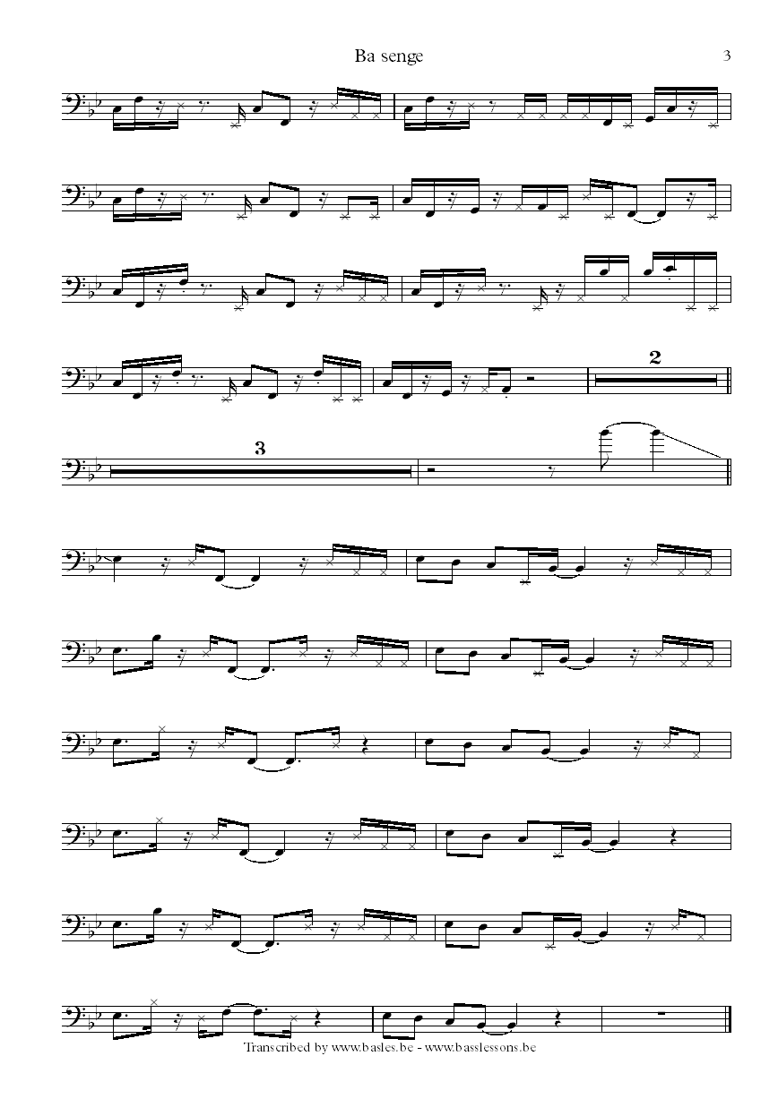 Richard Bona bass transcription