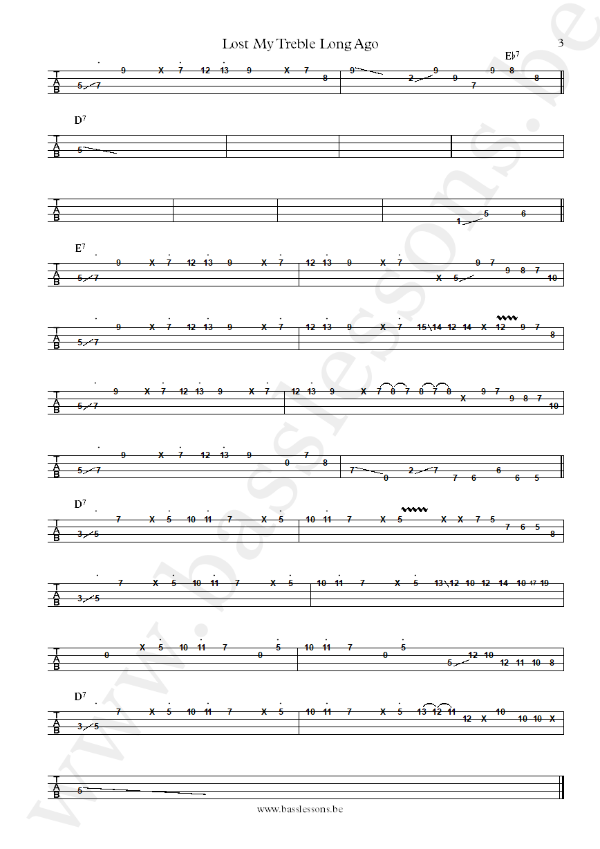 Vulfpeck Lost My Treble Long Ago Joe Dart bass tab part 3