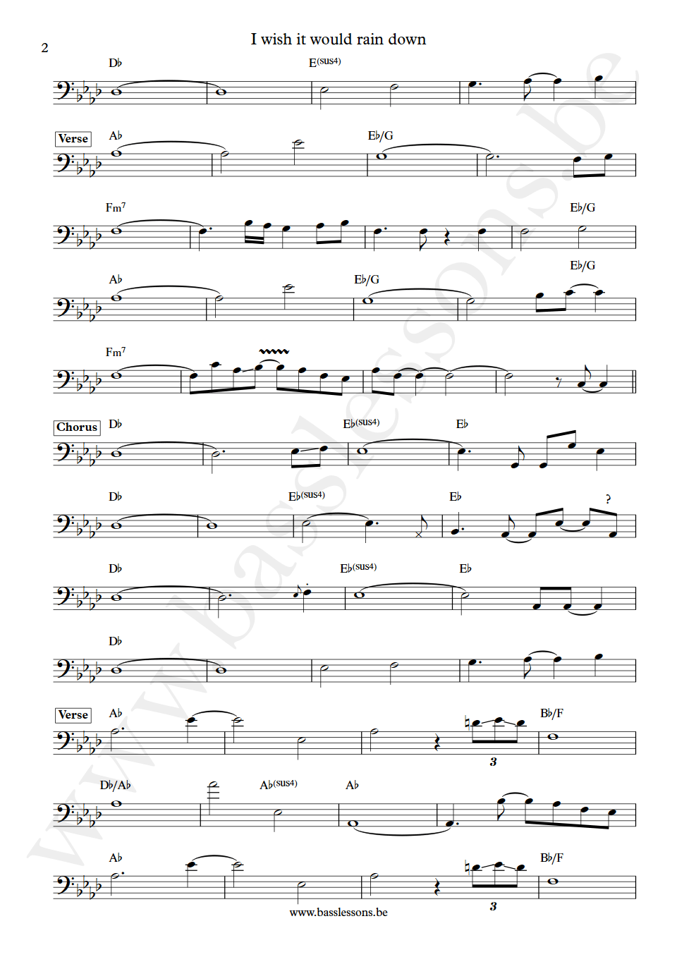 Phil Collins I Wish It Would Rain Down Pino Palladino bass transction part 2