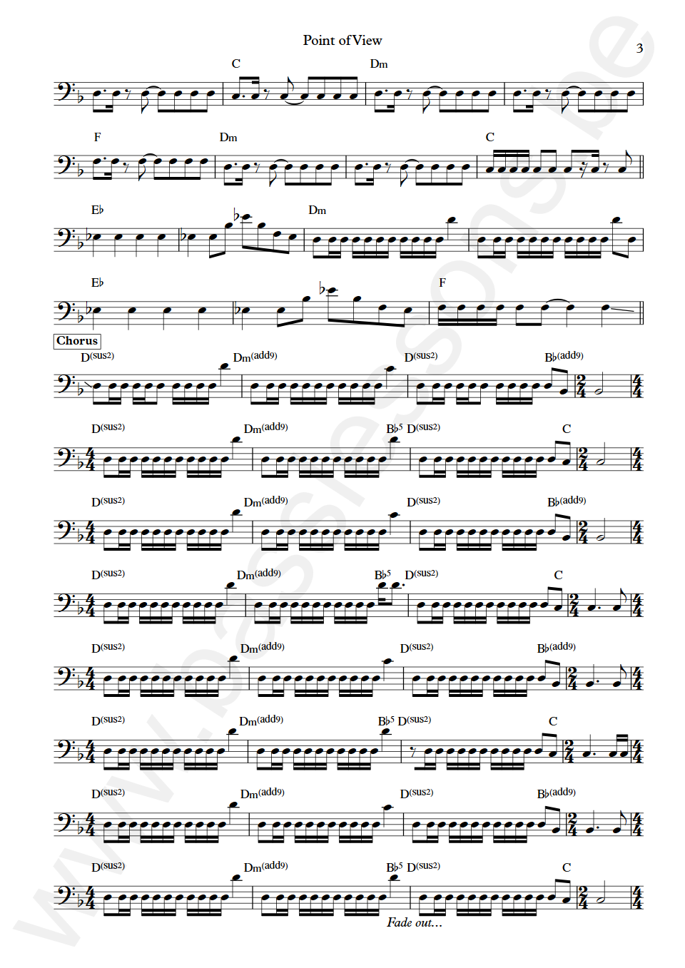 Fates Warning Point of View Joe DiBiase Bass Transcription Part 3