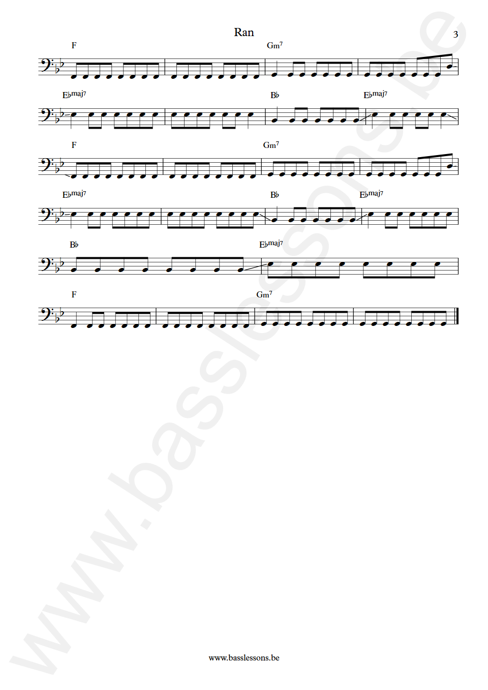 Future Islands Ran William Cashion Bass Transcription Part 3