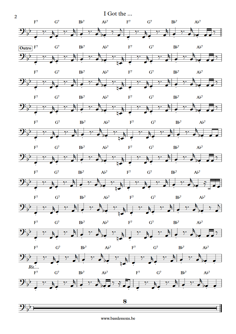 Joss Stone I got the... : Pete Iannacone Bass Transcription part 2