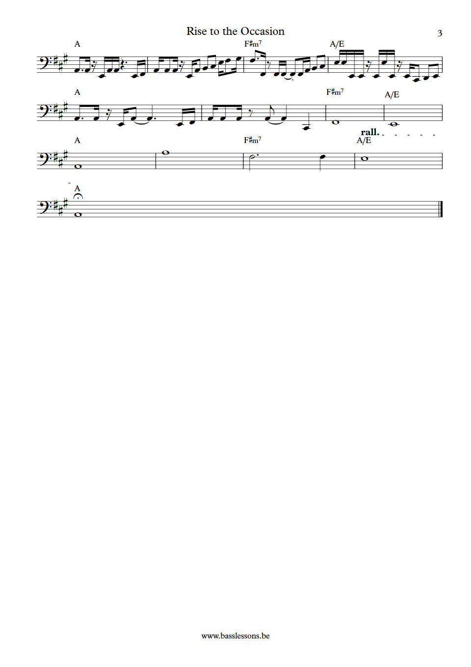 Climie Fisher Rise to the Occasion Pino Palladino Bass transcription part 3
