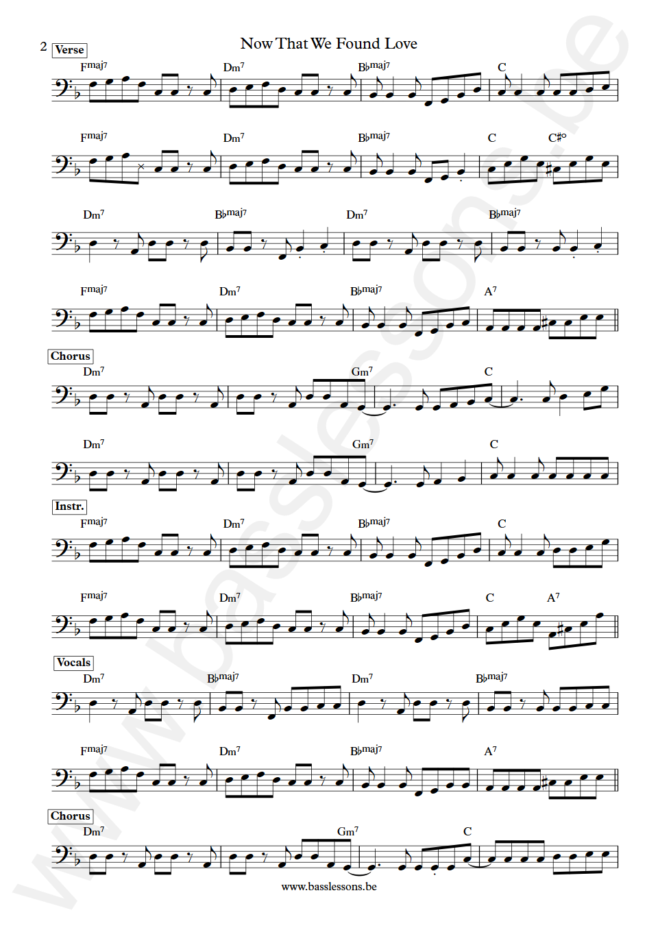 The O'Jays Now That We Found Love Anthony Jackson Bass Transcription part 2